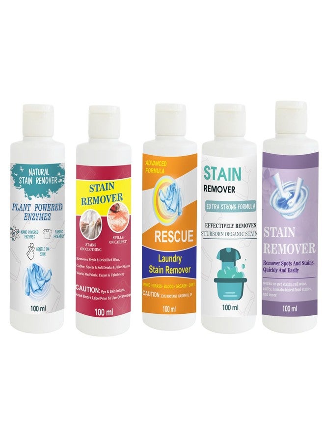 مجموعة مزيلات بقع توفوس: مزيل بقع القمصان، الأحمر، البرتقالي، الدمى، والبنفسجي | محلول تنظيف متعدد الأسطح للملابس والأقمشة والمفروشات (100 غرام لكل عبوة) - Image 1